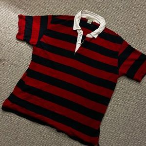 Jcrew Polo - size L - red and navy blue